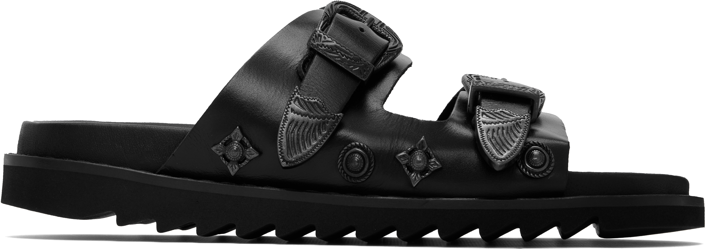 Toga Virilis: SSENSE Exclusive Black AJ830 Sandals | SSENSE UK