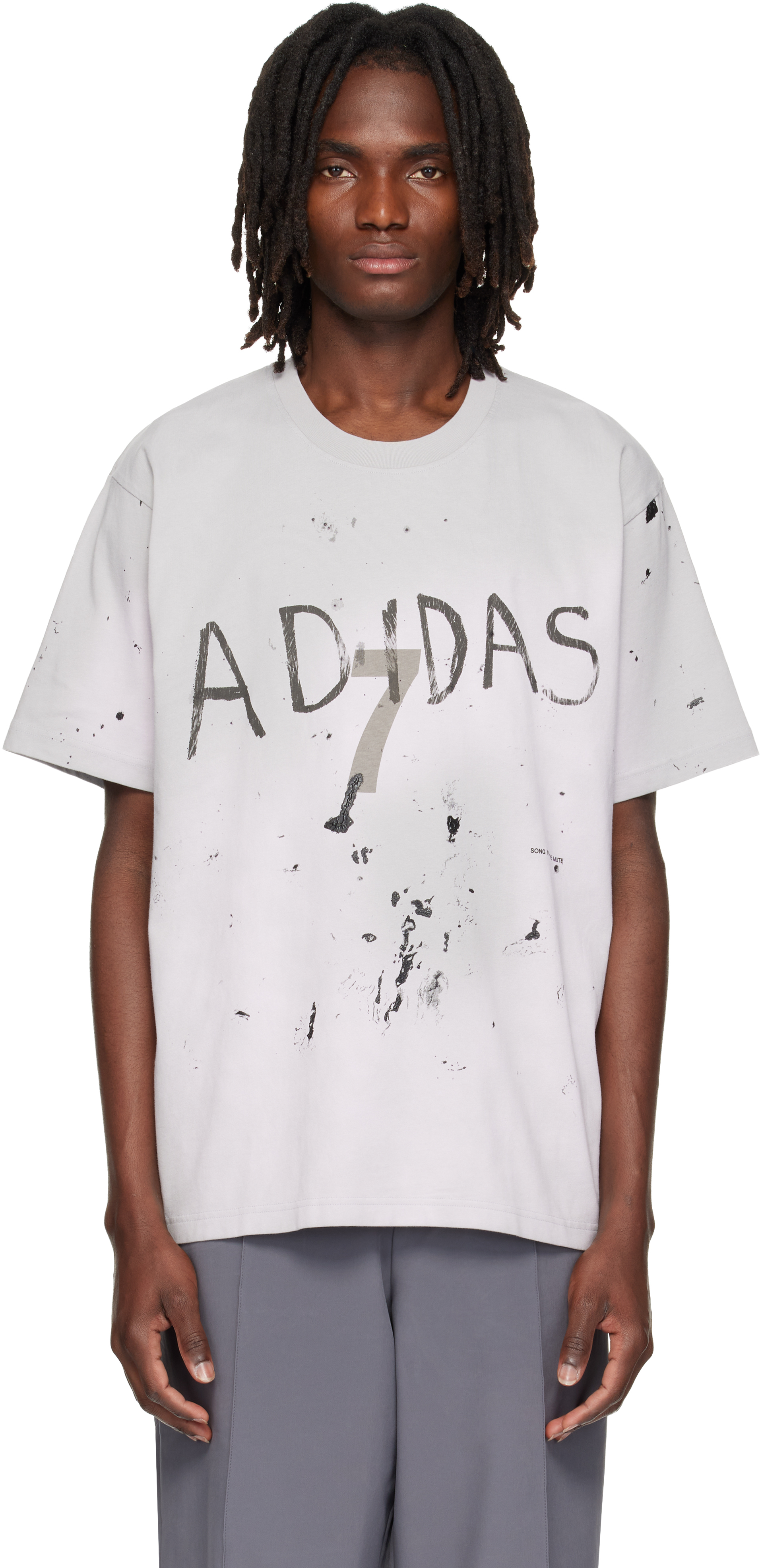 Song for the Mute: Gray adidas Edition 007 S/S T-shirt | SSENSE