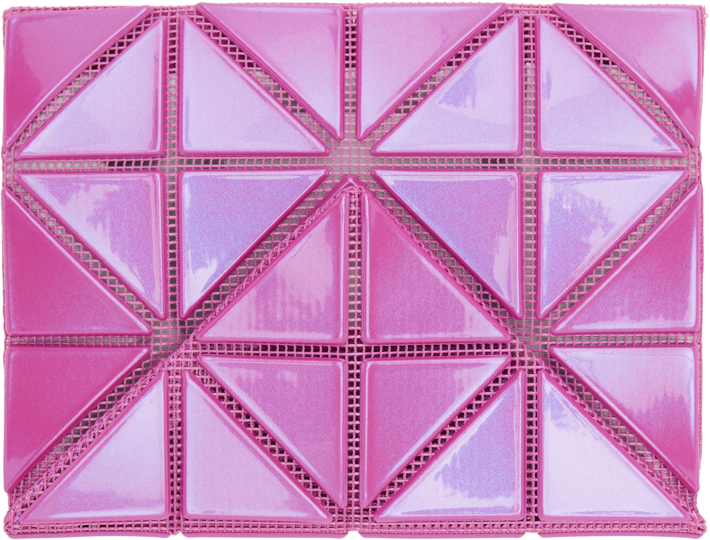 BAO BAO ISSEY MIYAKE: Pink Card Wallet | SSENSE