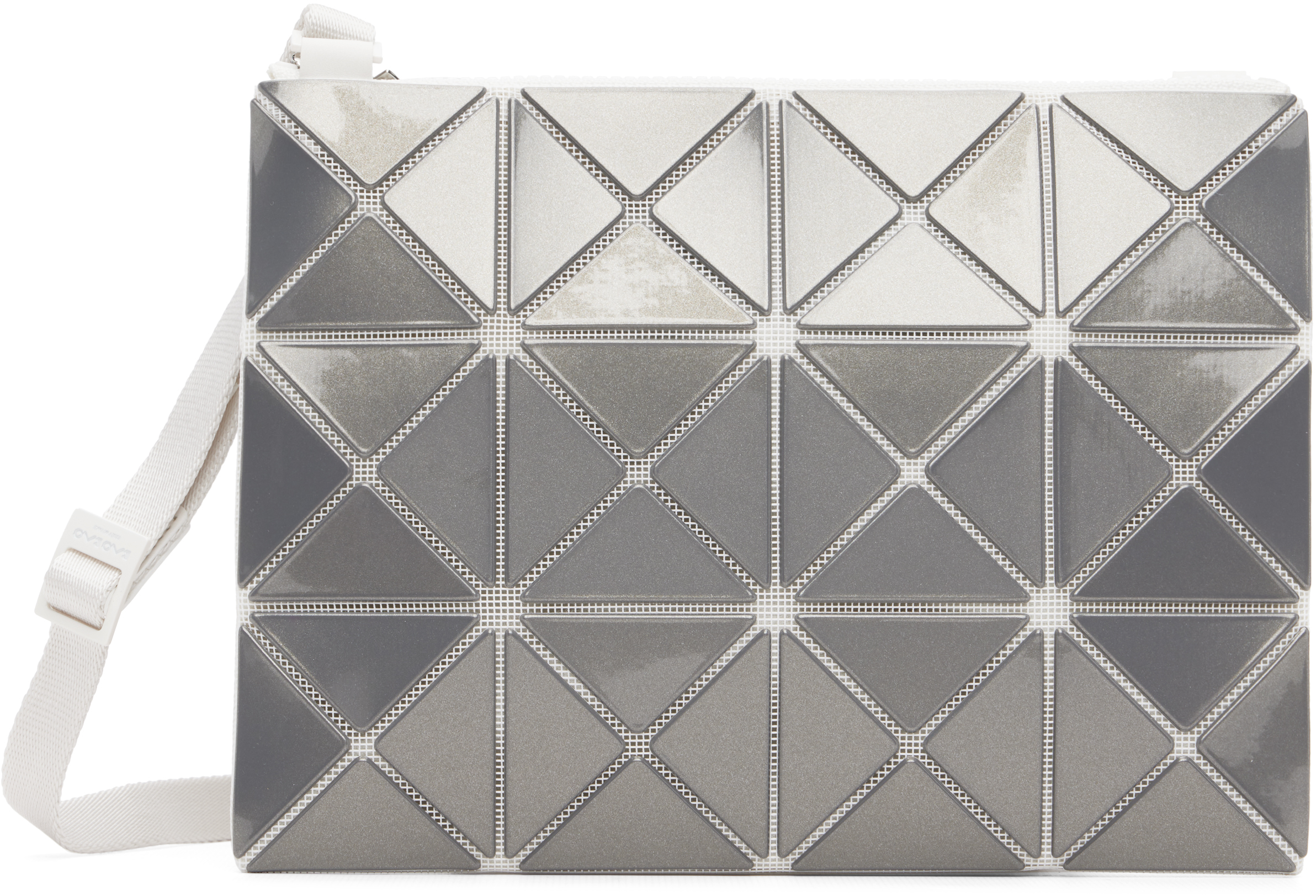 BAO BAO ISSEY MIYAKE: Gray Lucent Metallic Bag | SSENSE