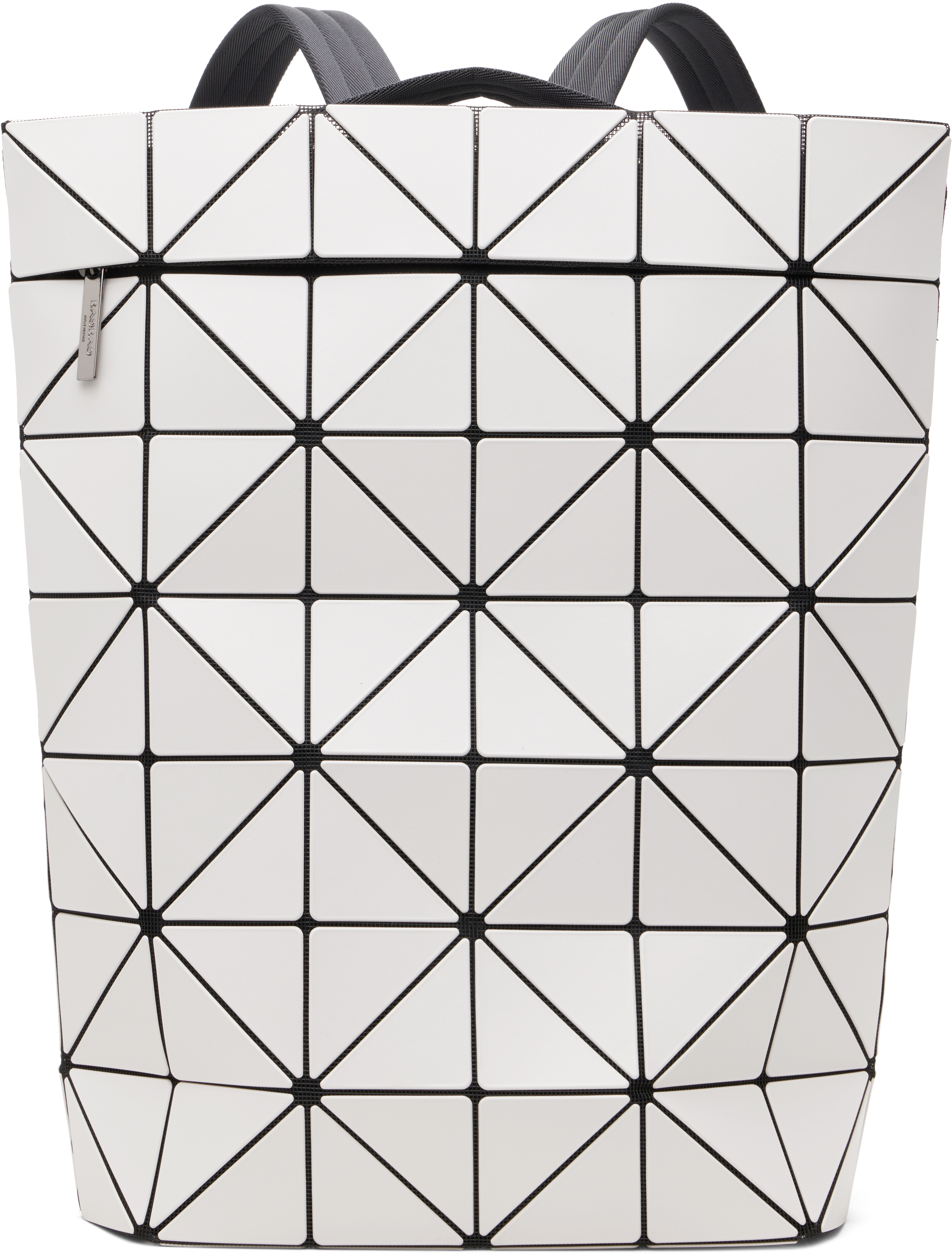 baobao mini backpack CUBOID The isosceles triangle is encased within the fabric of the bag Bao Bao Issey Miyake Flat