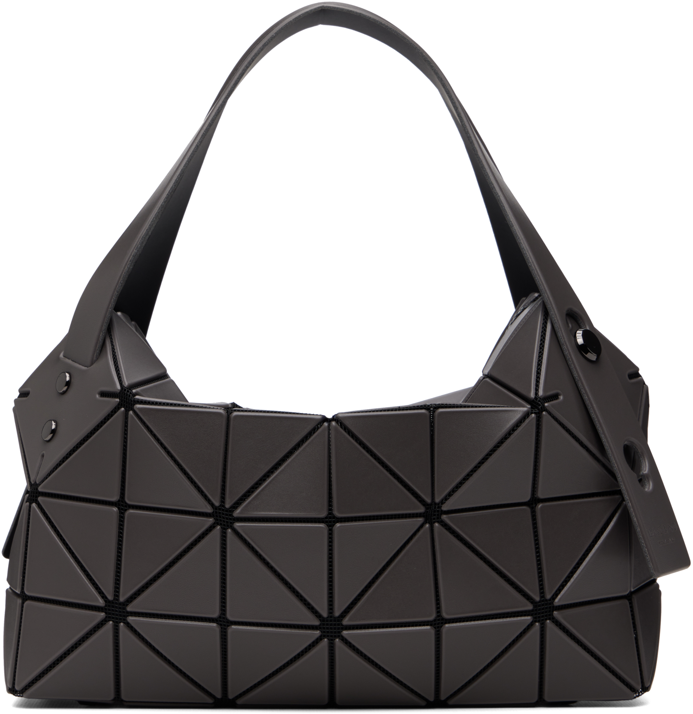 BAO BAO ISSEY MIYAKE: Gray Boston Tote | SSENSE