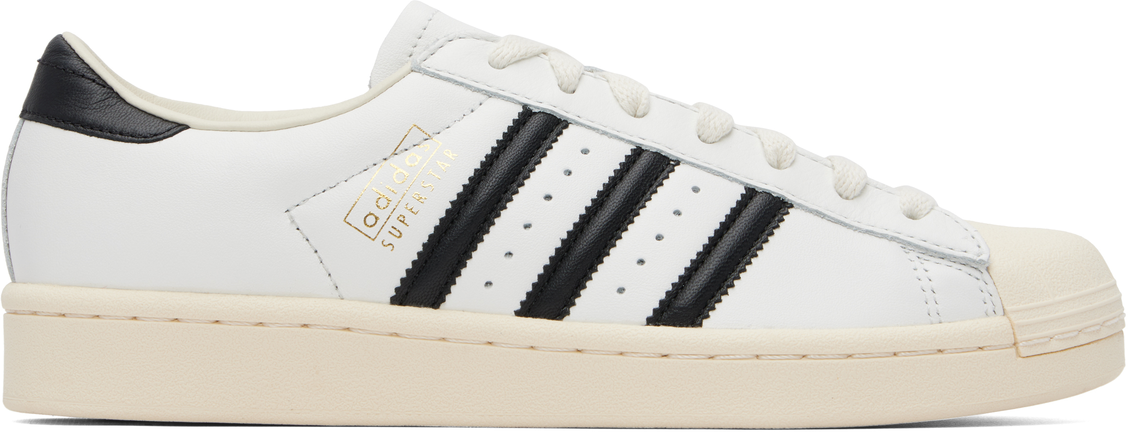 adidas Originals: White Superstar Vintage Sneakers | SSENSE Canada