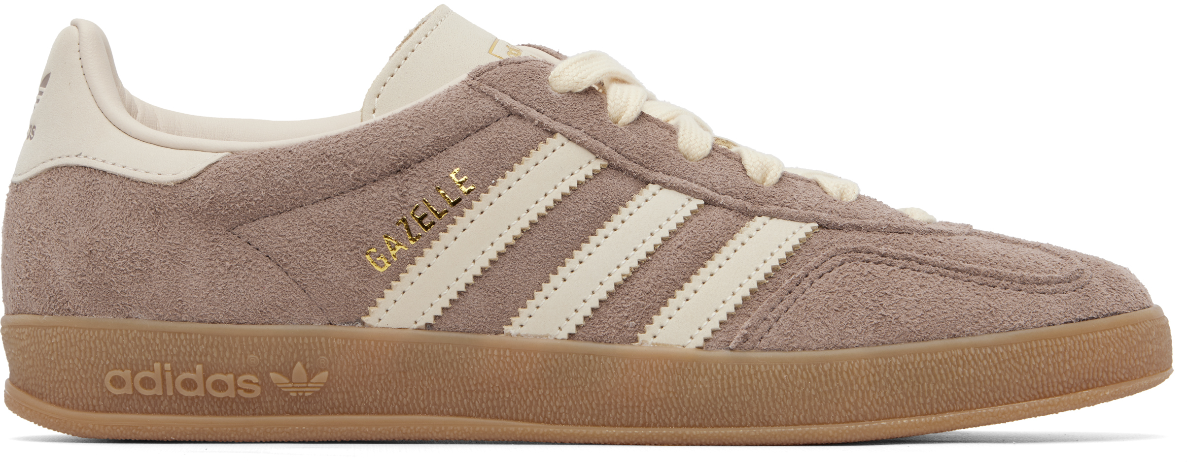 adidas Originals: Brown Gazelle Indoor Sneakers | SSENSE