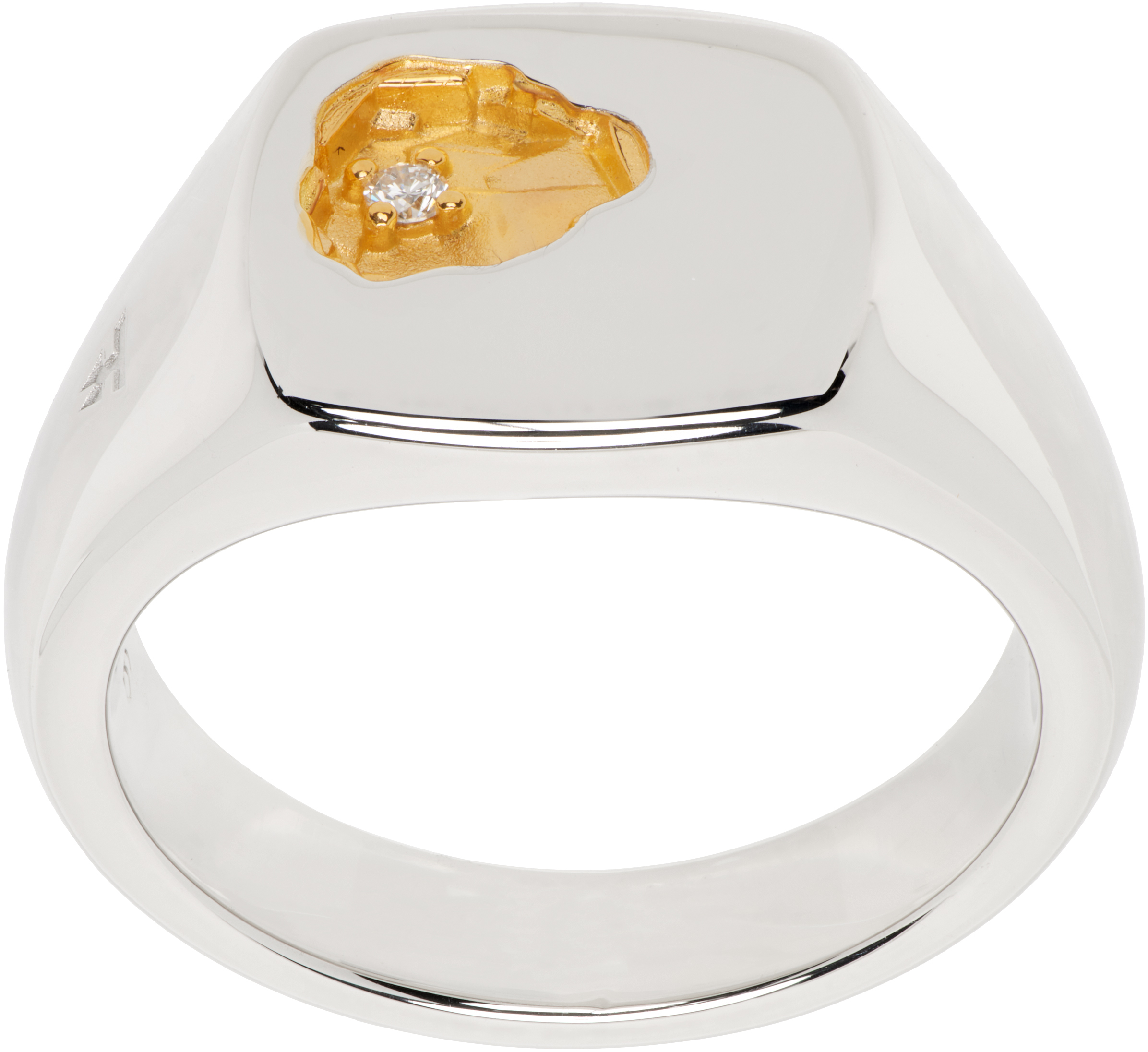 アクセサリー TOMWOOD Mined Ring Small 58 Tom Wood: Mined Small Ring | SSENSE