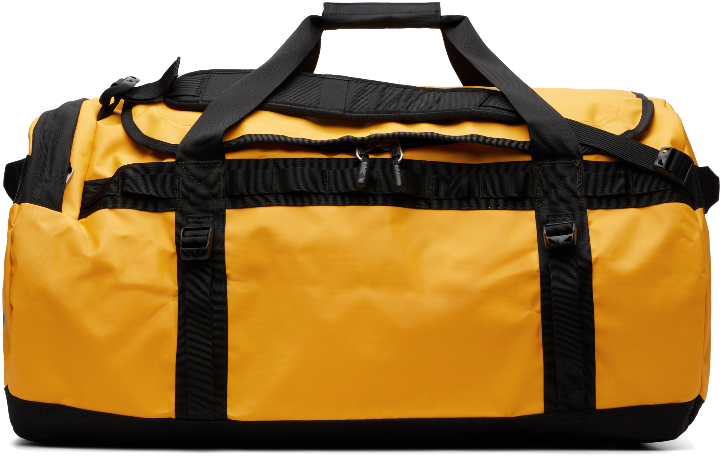 The North Face: イエロー L Base Camp ダッフルバッグ | SSENSE 日本