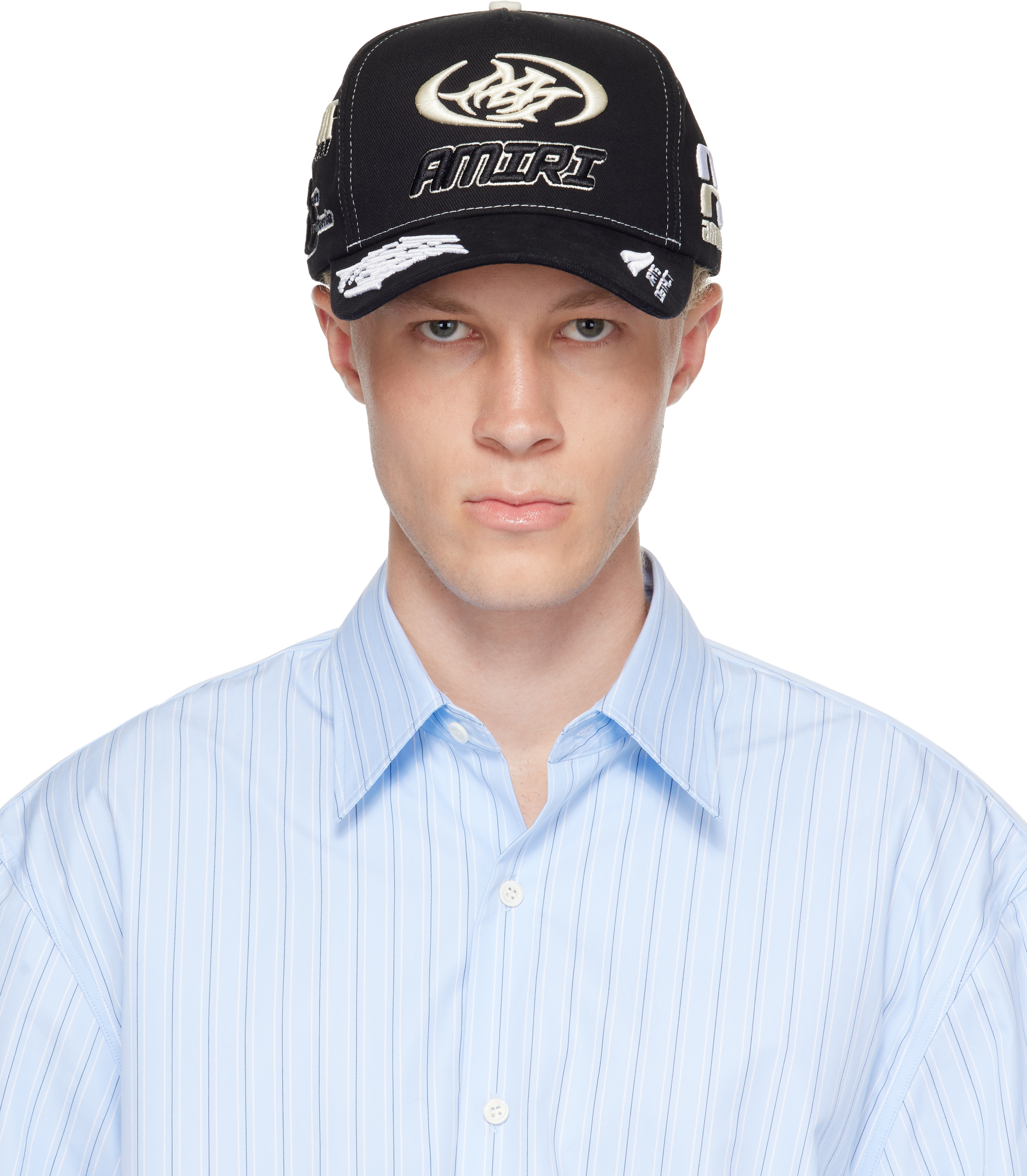AMIRI: Black 'Amiri Sport' Cotton Cap | SSENSE
