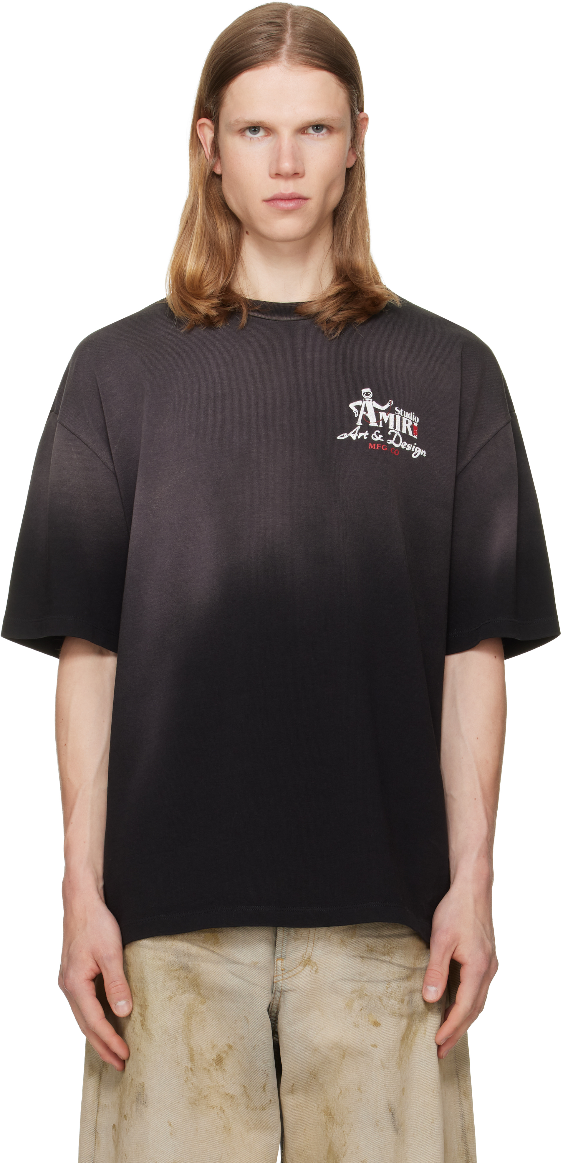 AMIRI: ブラック 'AMIRI Studio' Skate Tシャツ | SSENSE 日本