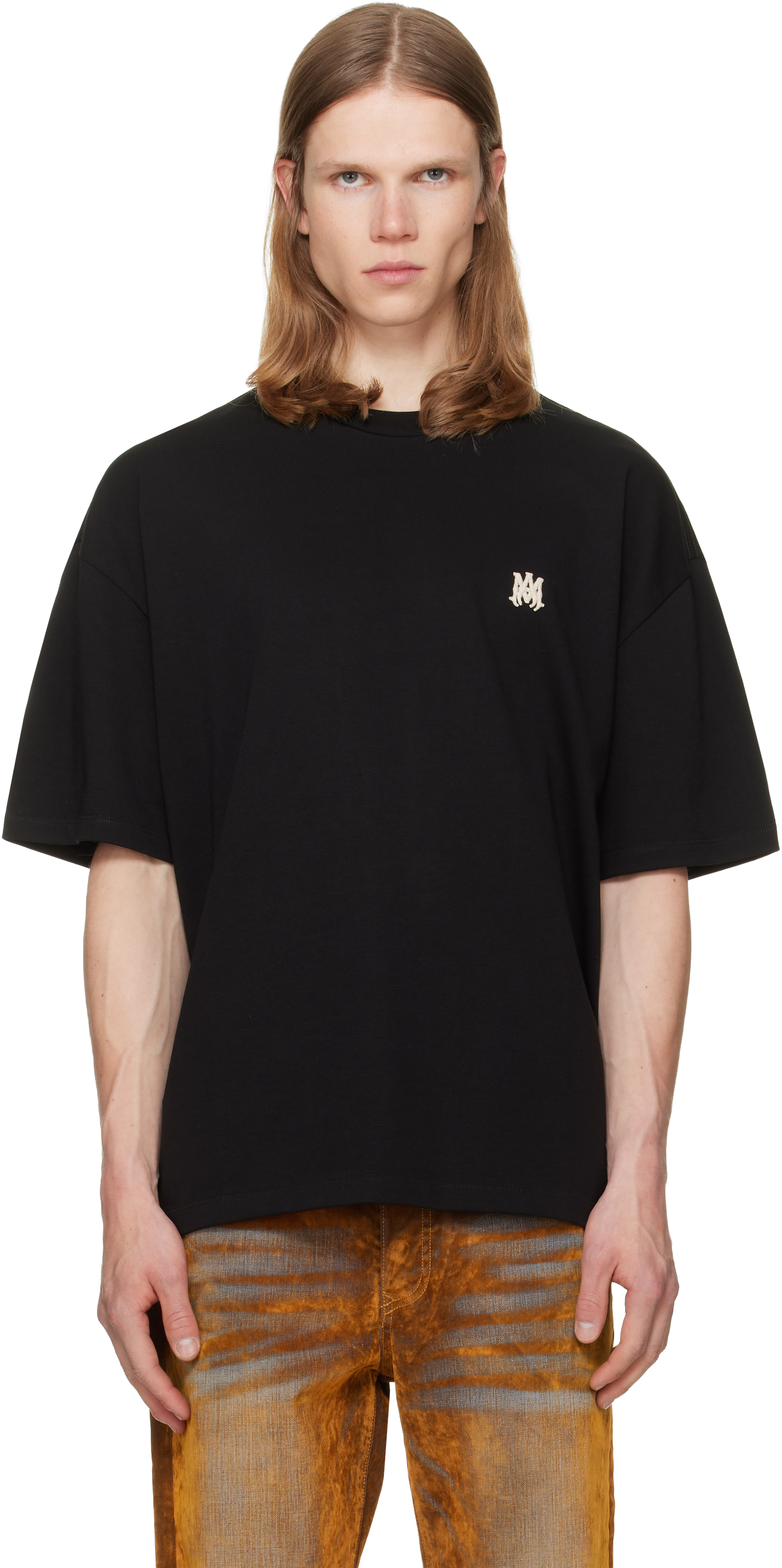 【国内正規】AMIRI MA SKATER TEE アミリ スケーター AMIRI: Black MA Skater T-shirt | SSENSE
