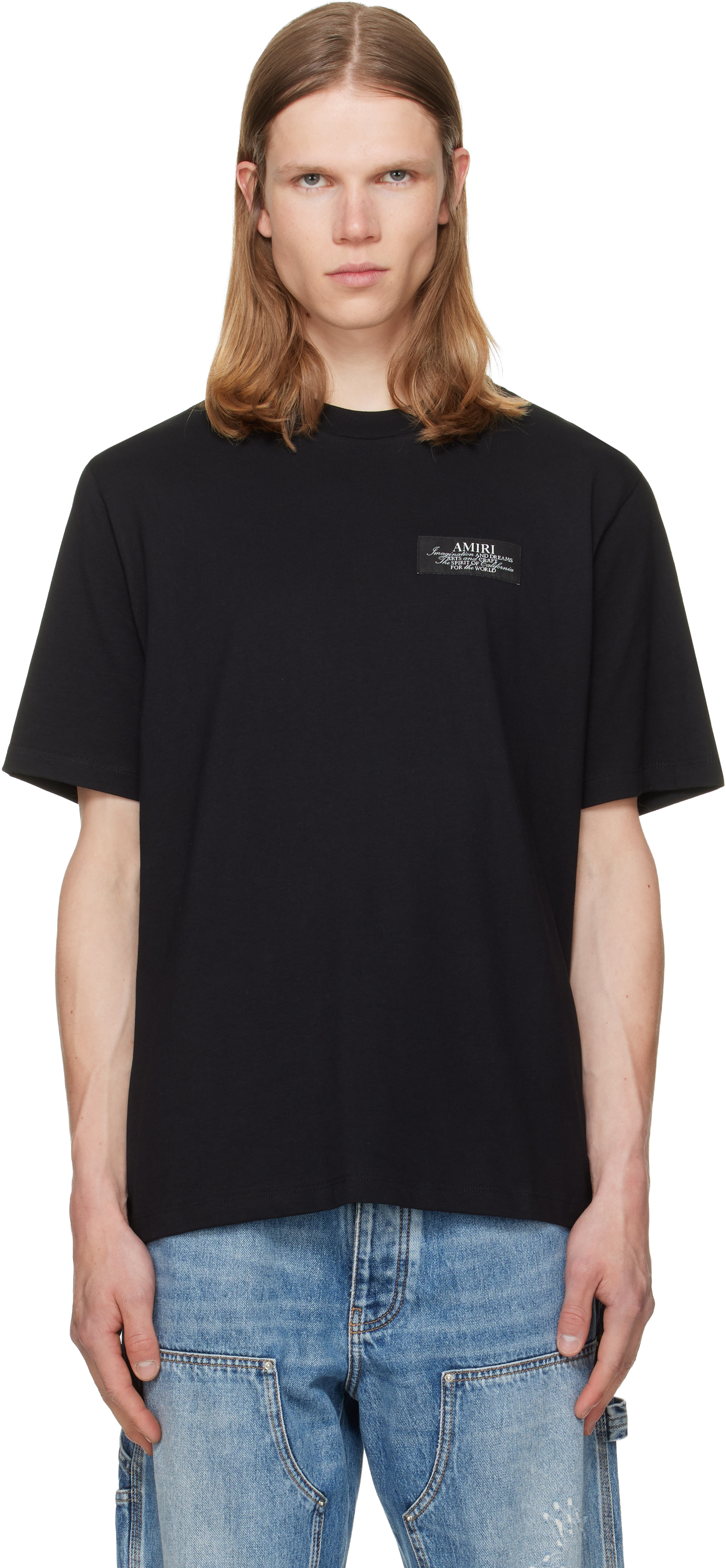 AMIRI: ブラック 'AMIRI Spirit' Tシャツ | SSENSE 日本
