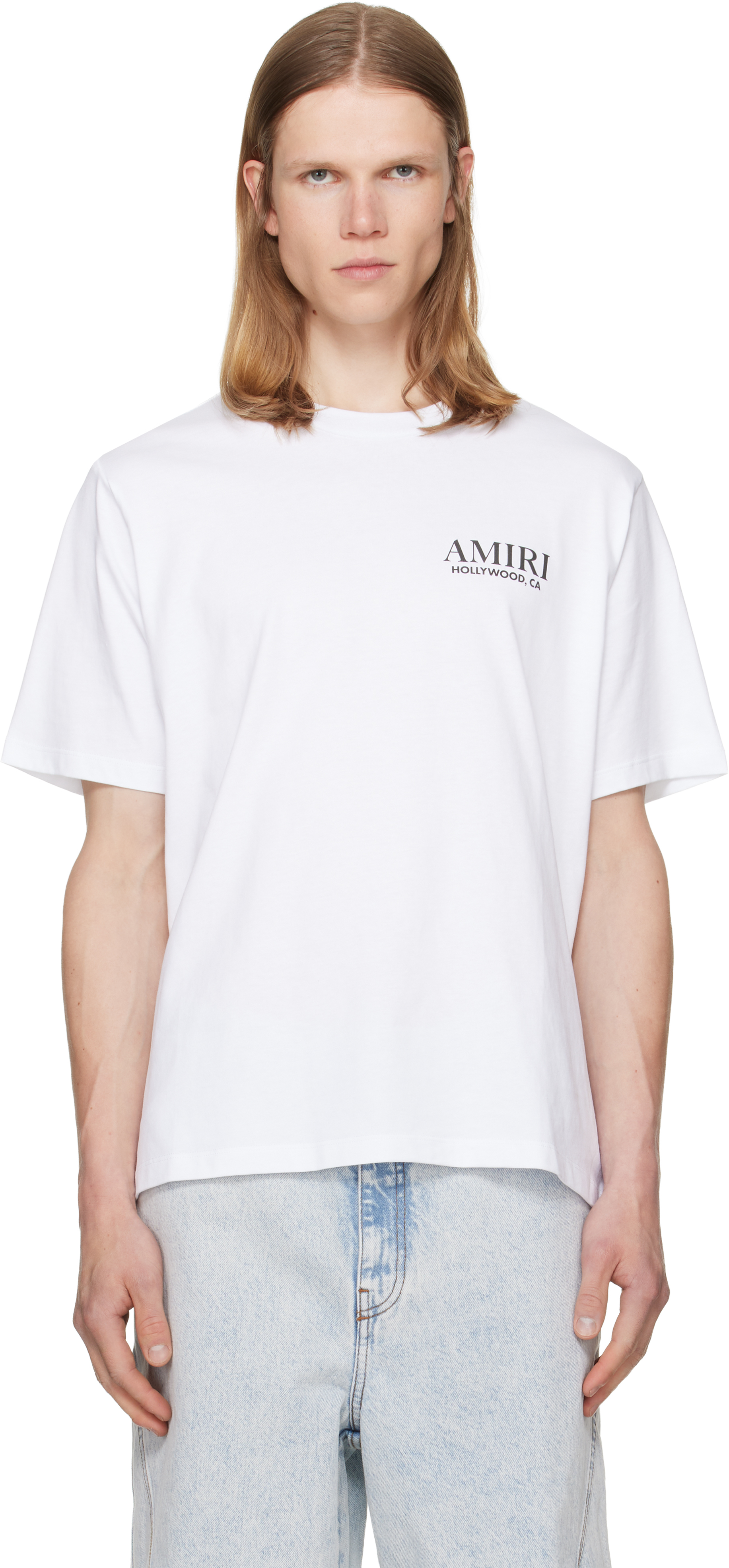 AMIRI: White Bones Stacked T-shirt | SSENSE