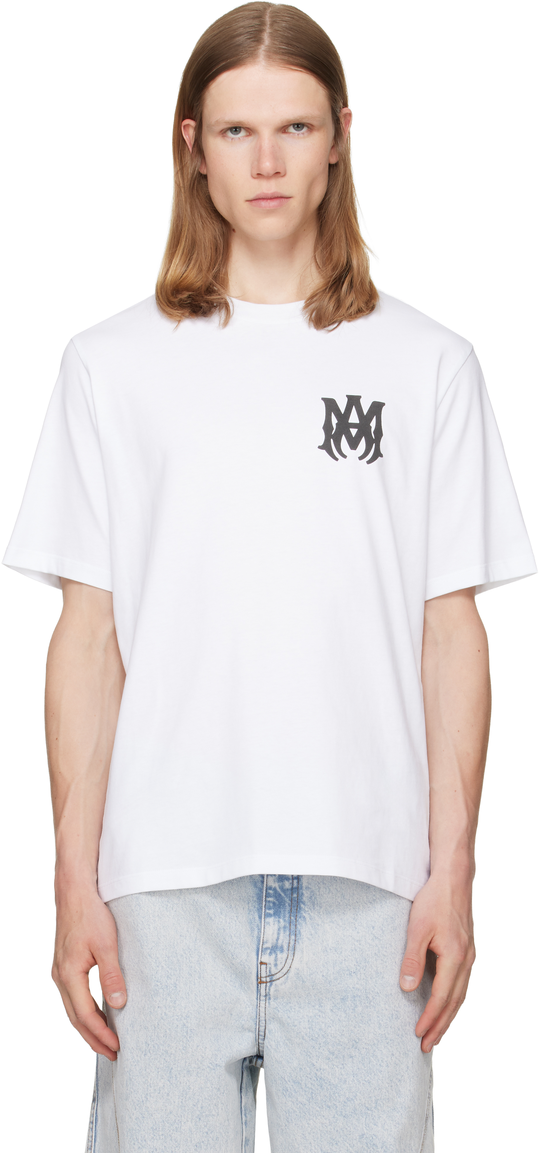 AMIRI: ホワイト MA Core Logo Tシャツ | SSENSE 日本
