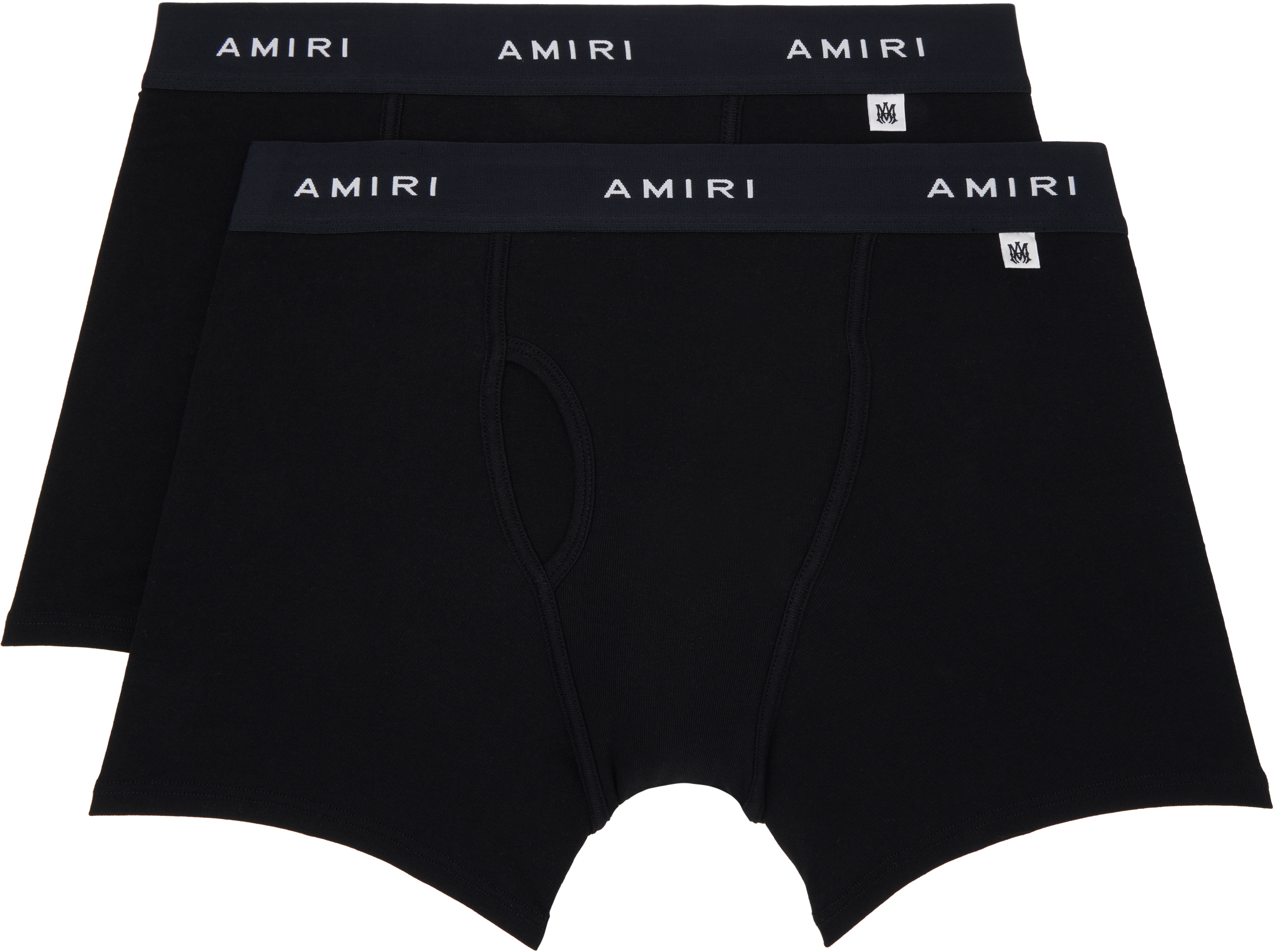AMIRI: ブラック 'AMIRI' ボクサーブリーフ 2枚セット | SSENSE 日本