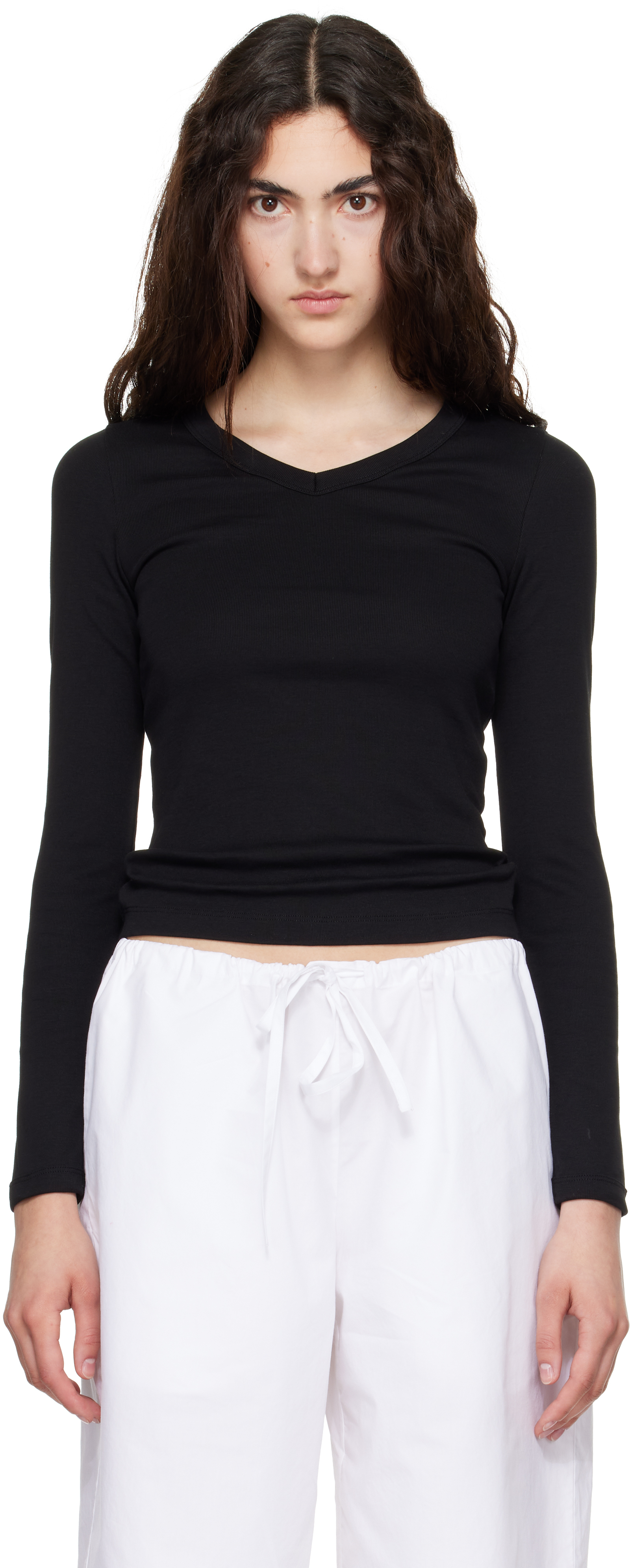 FLORE FLORE: ブラック Jill 長袖Tシャツ | SSENSE 日本