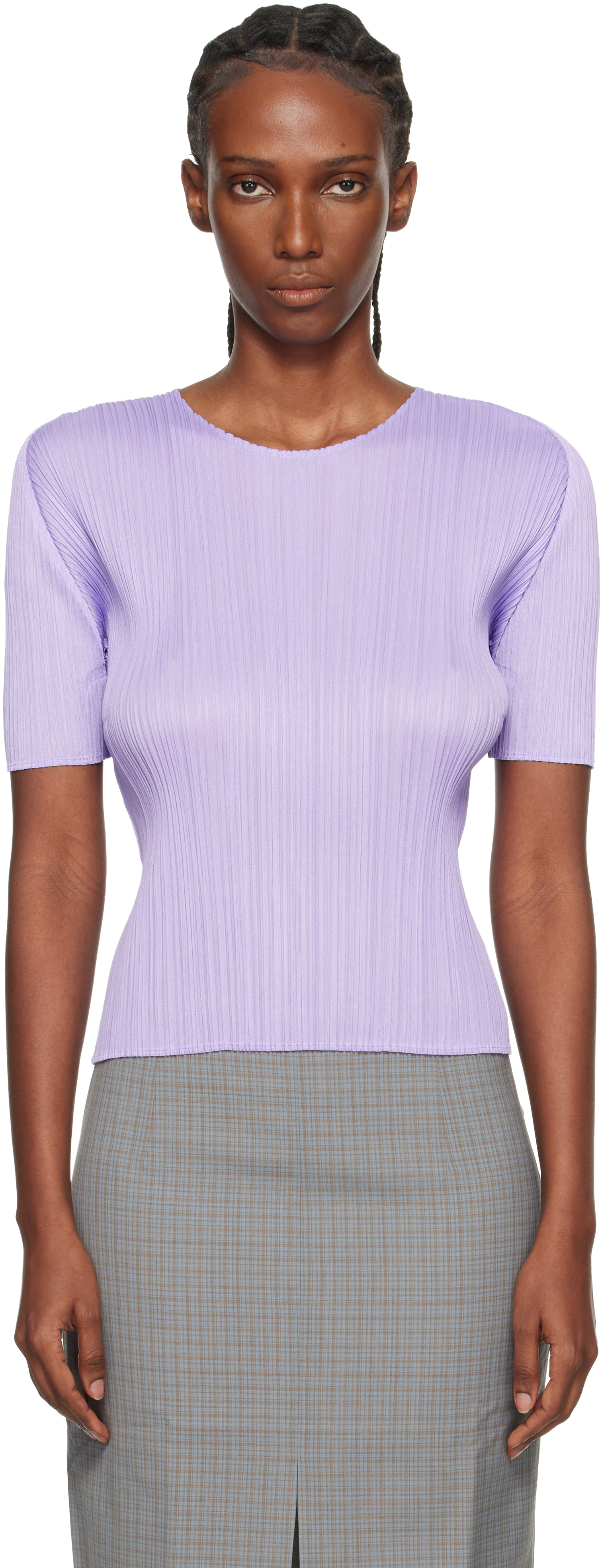 PLEATS PLEASE ISSEY MIYAKE: Purple Monthly Colors April T-shirt