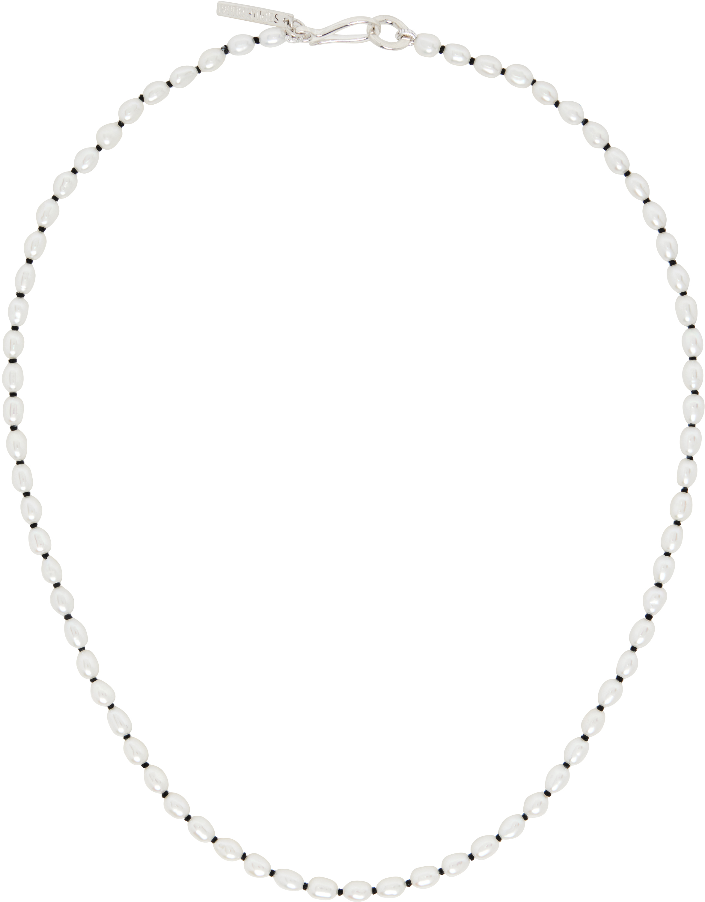 Sophie Buhai: Tiny Pearl Collar Necklace | SSENSE