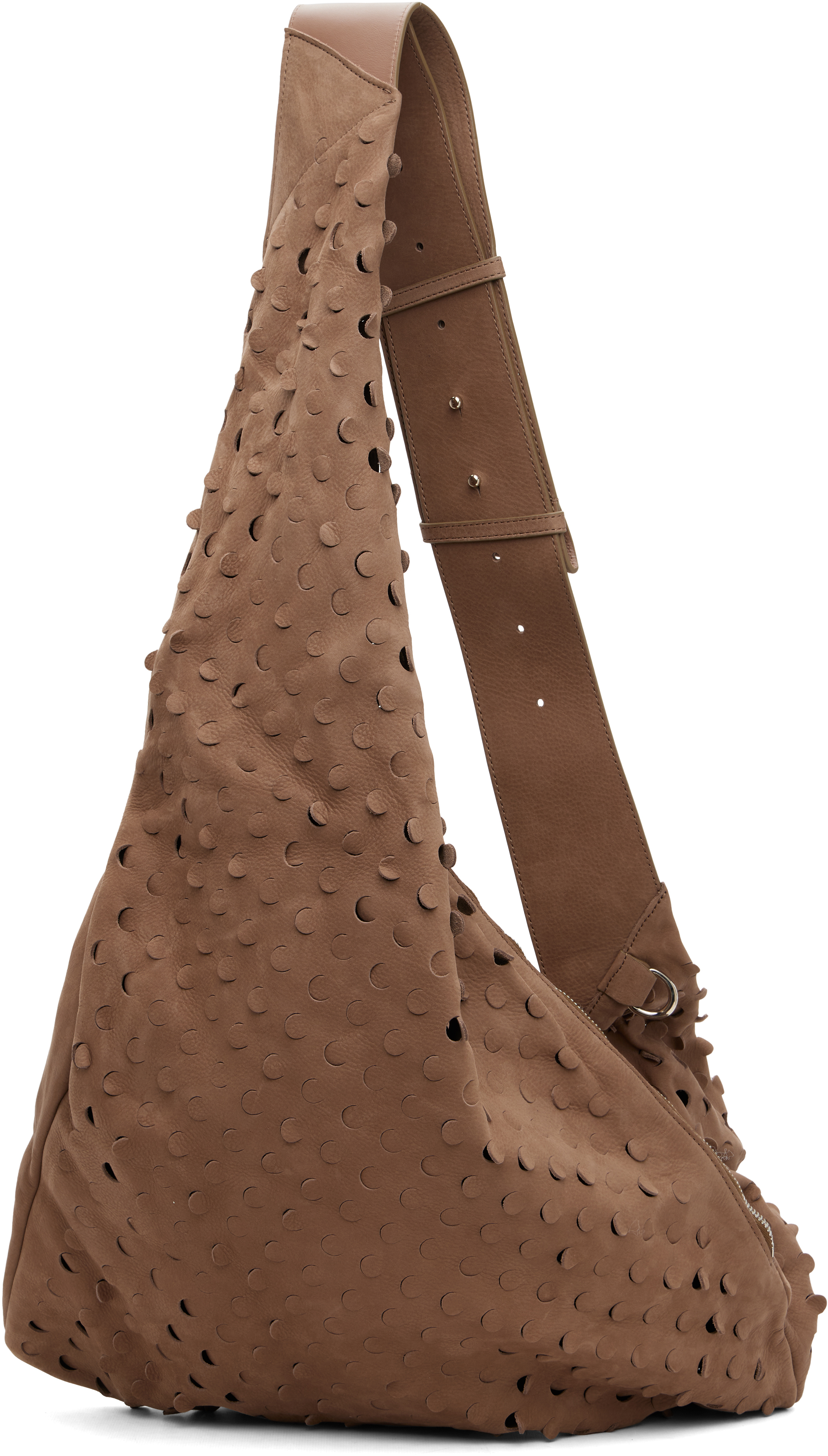 Kiko Kostadinov: Taupe Fiore Twisted Bag | SSENSE