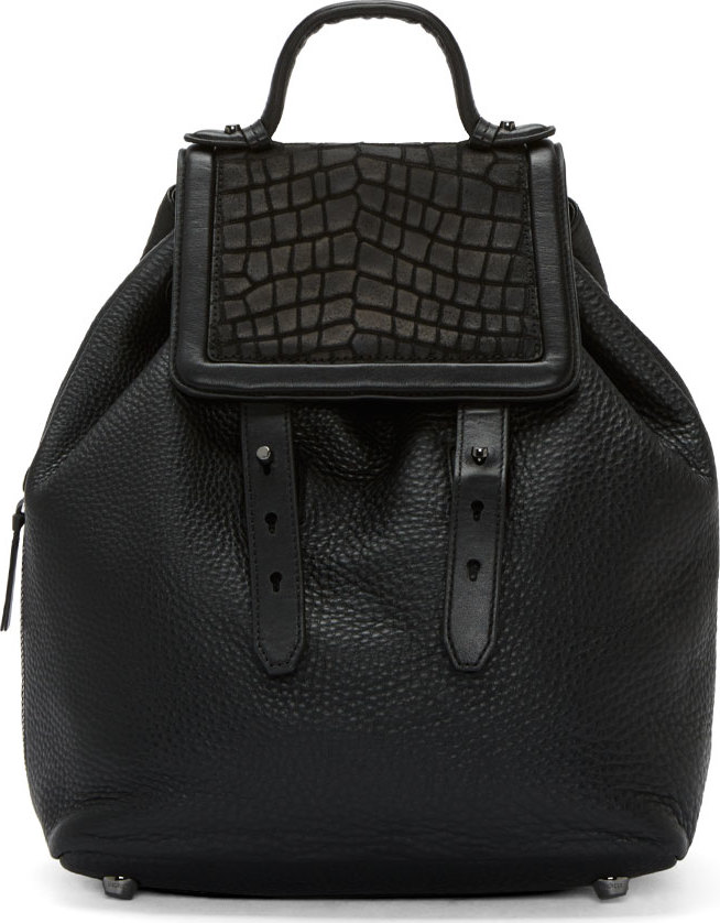 Mackage: Black Leather Tanner-F4 Backpack | SSENSE