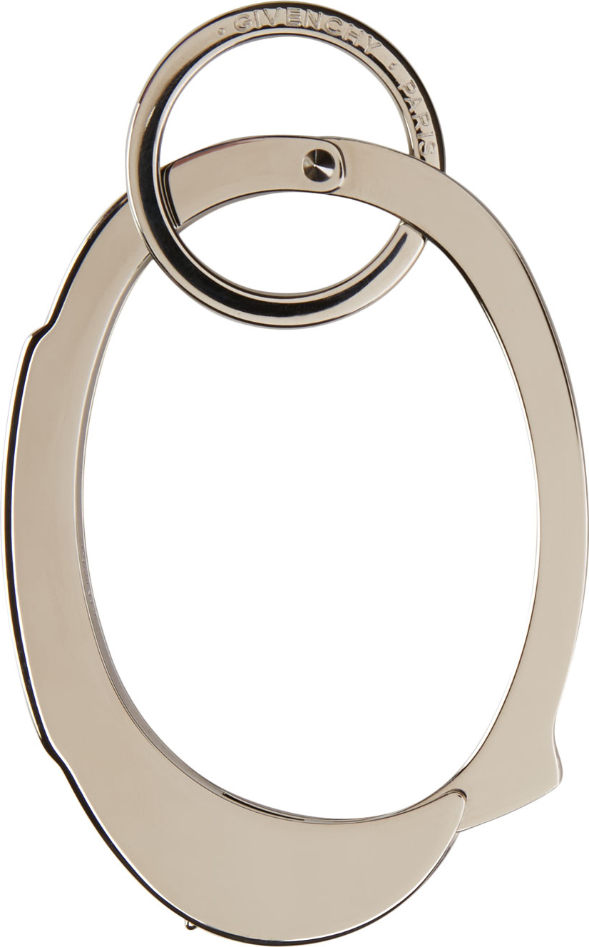 Givenchy: Silver Handcuff Keychain | SSENSE