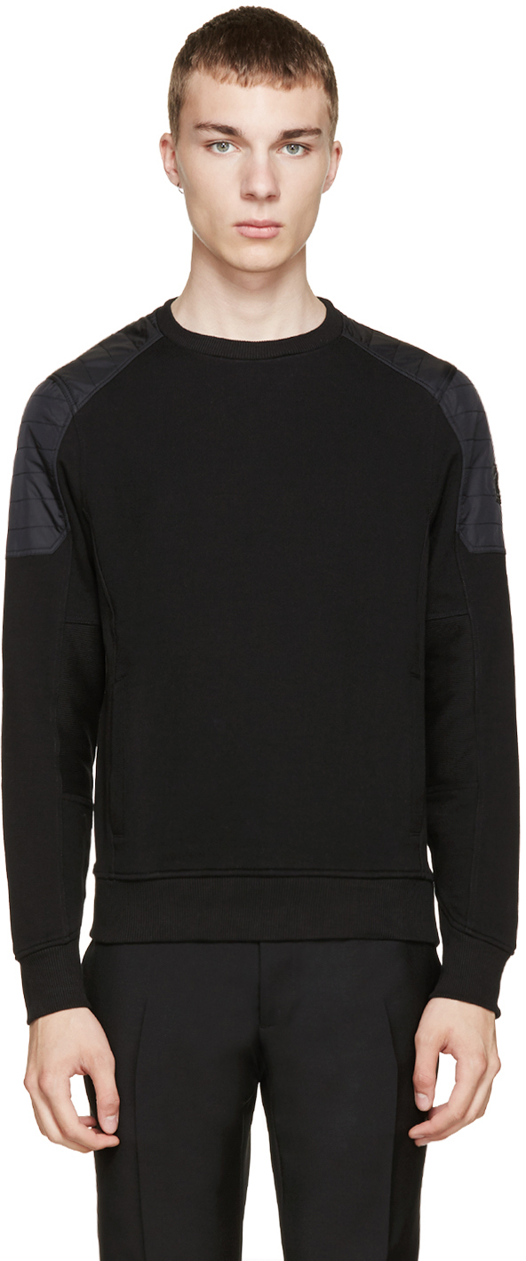 Belstaff: Black Chanton Sweater | SSENSE