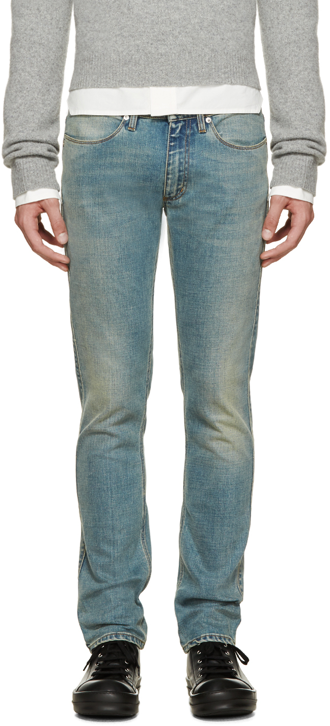 Acne Studios: Washed Blue Max Prince Jeans | SSENSE