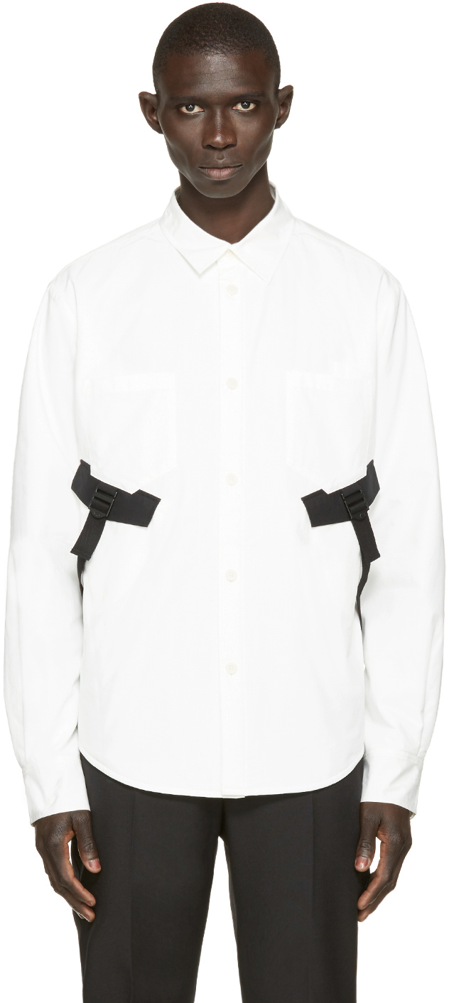 Y-3: White Insulated Chute Shirt | SSENSE UK
