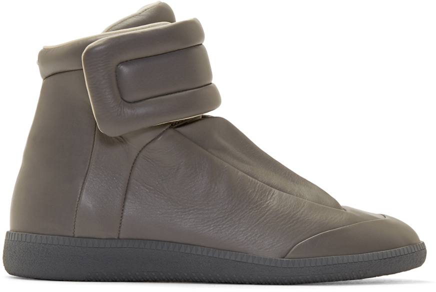 Maison Margiela: Grey Future High-Top Sneakers | SSENSE
