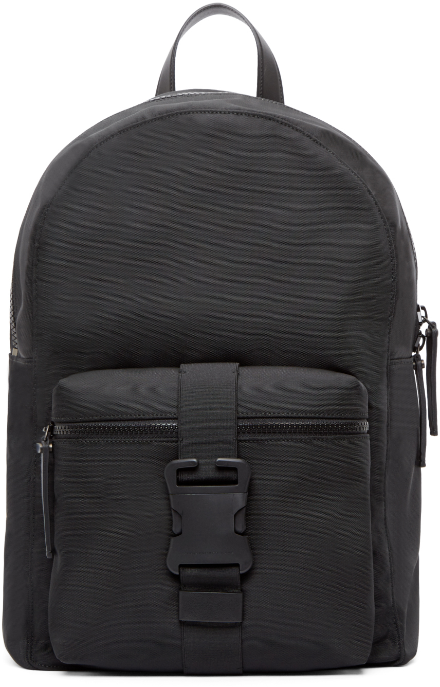 Christopher Kane: Black Buckle Backpack | SSENSE