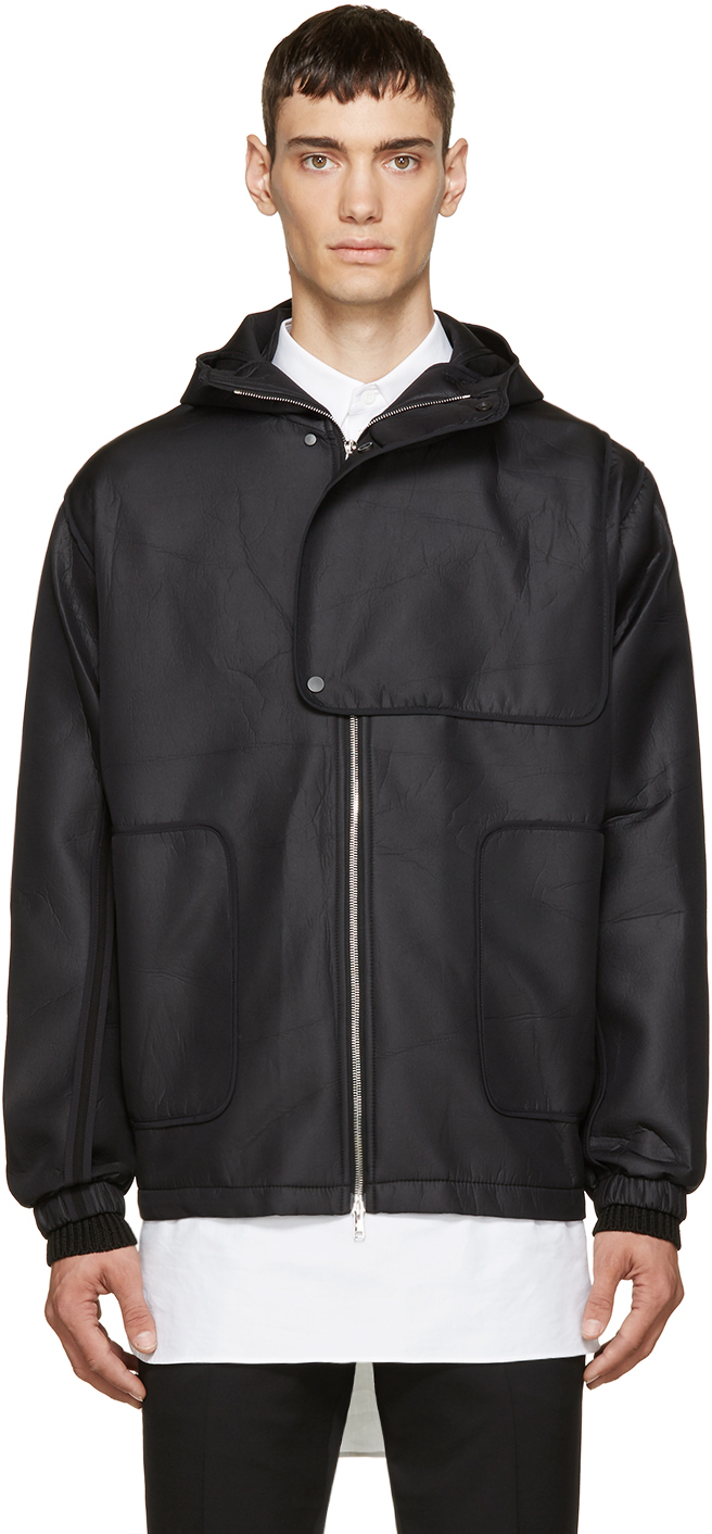 Tim Coppens: Black Hooded FZ Jacket | SSENSE