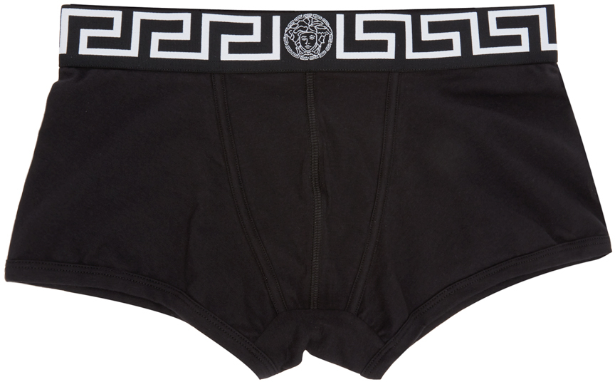 Versace Underwear: Black Medusa Boxer Briefs | SSENSE