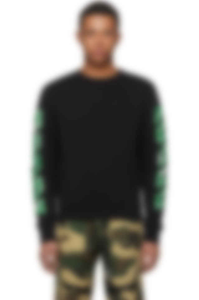 Off White Ssense Exclusive Black 3d Diag Sweatshirt Ssense