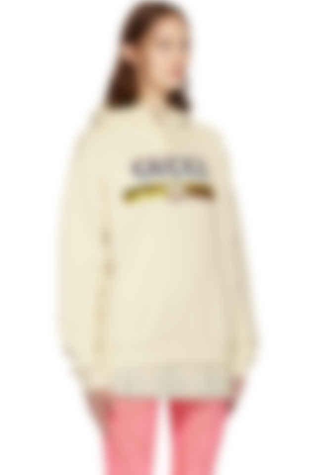 gucci sequin logo hoodie