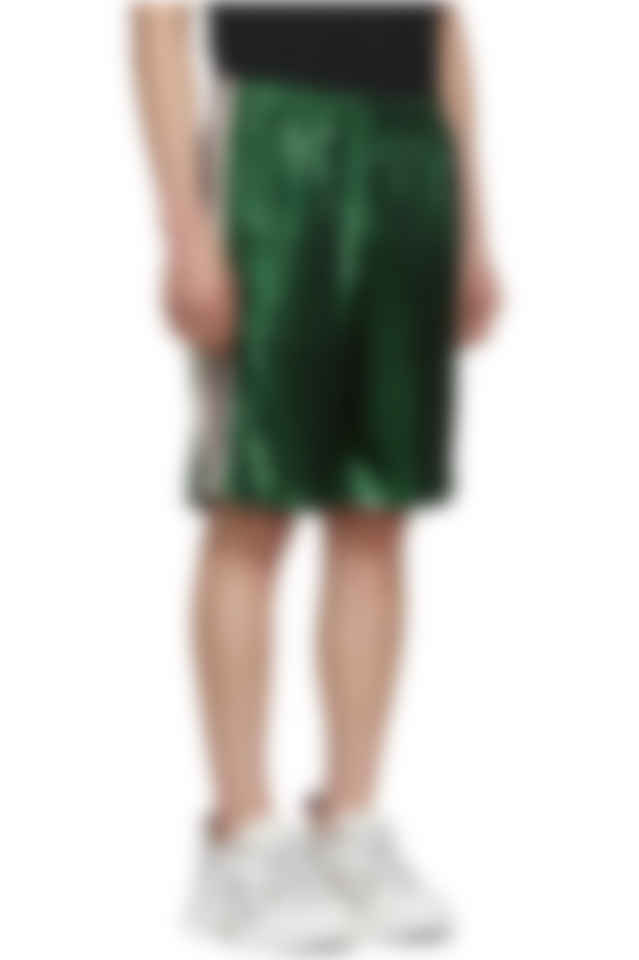 gucci laminated shorts