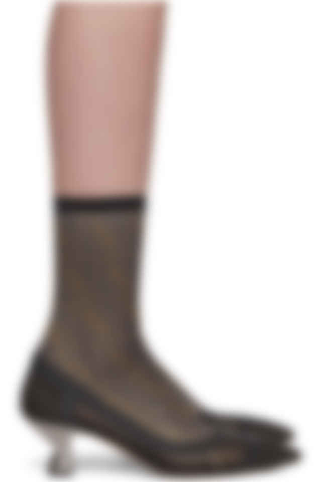 fendi black sock boots
