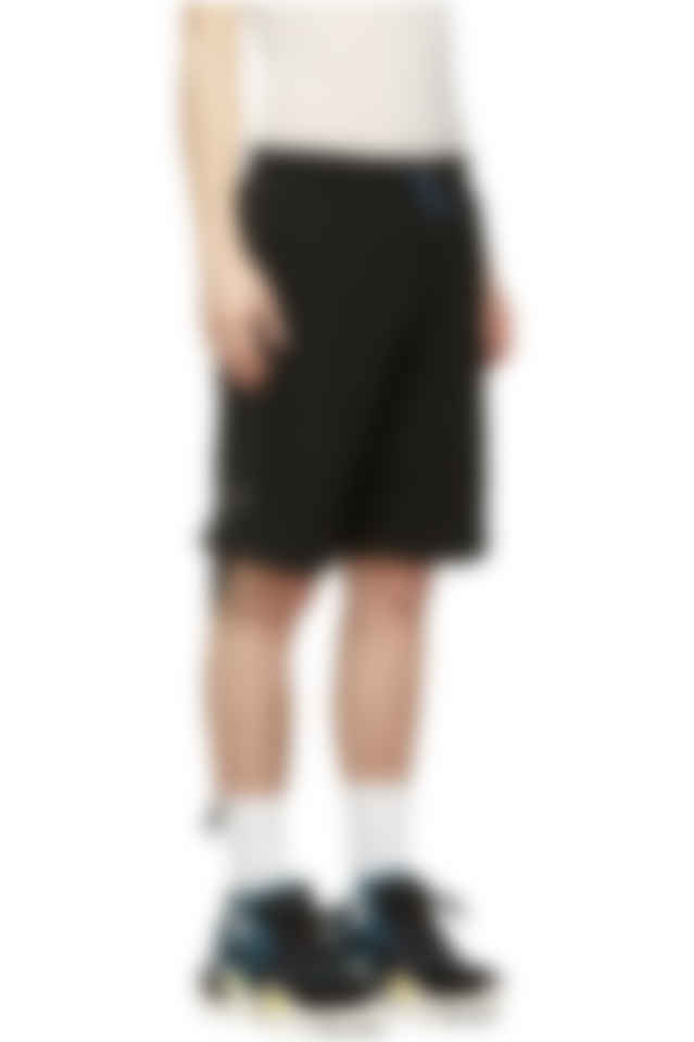 Unravel Black Terry Basketball Shorts Ssense
