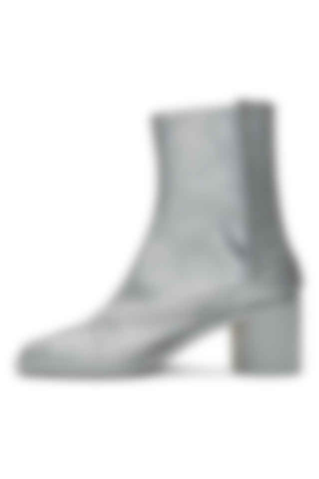 maison margiela silver boots