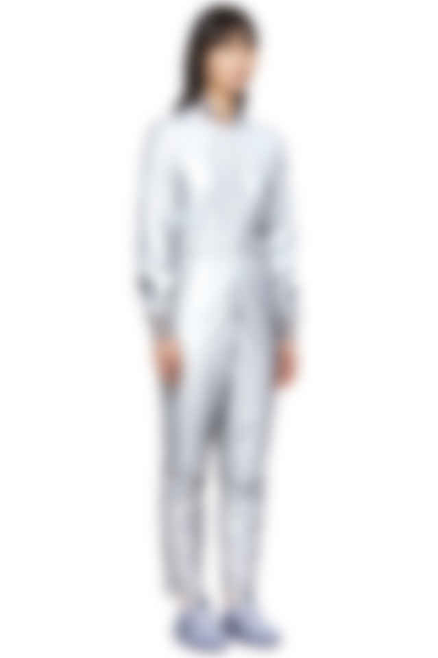 silver reflective jumpsuit