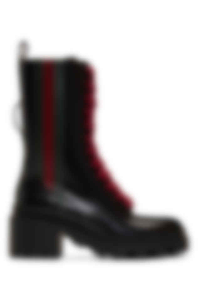 gucci web boots