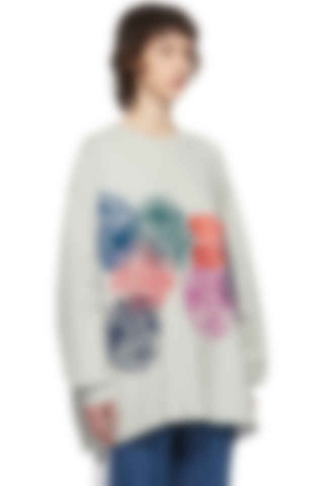 Some Ware Off White Flower Circle New Body Long Sleeve T Shirt Ssense