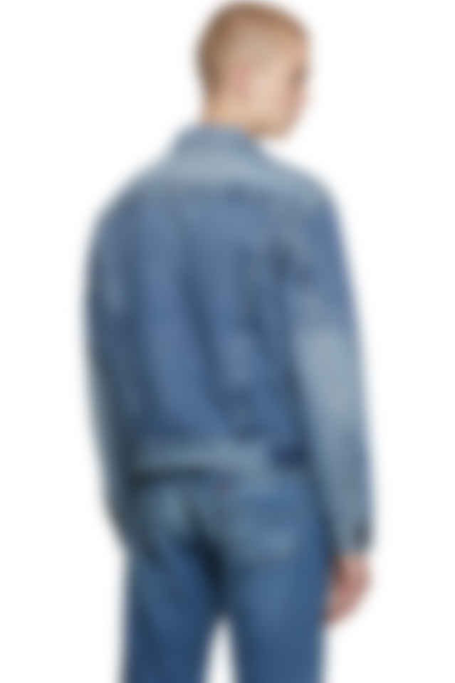 Levi S Vintage Clothing Blue Denim 1961 Type Iii 557 Jacket Ssense