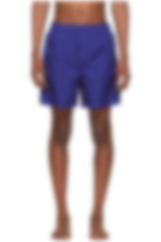 blue moncler swim shorts
