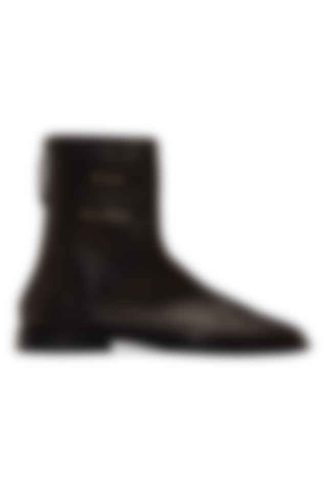 acne branded ankle boots