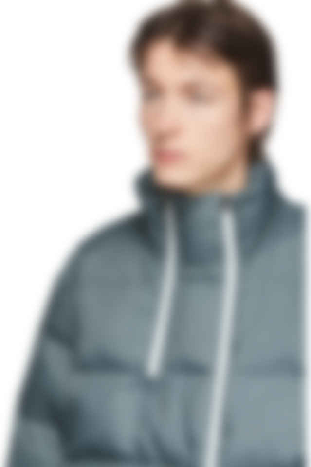 Acne Studios Green Down Double Zip Jacket Ssense