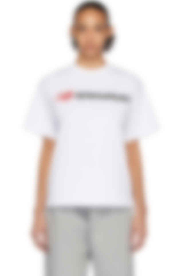 aries white new balance edition logo t shirt