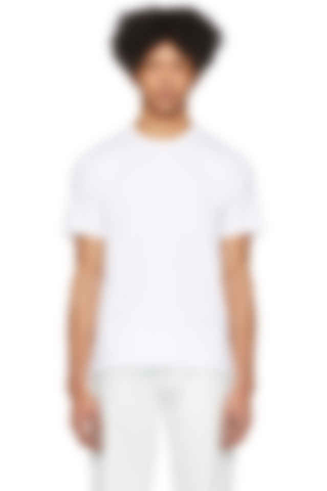 comme des garcons plain white t shirt