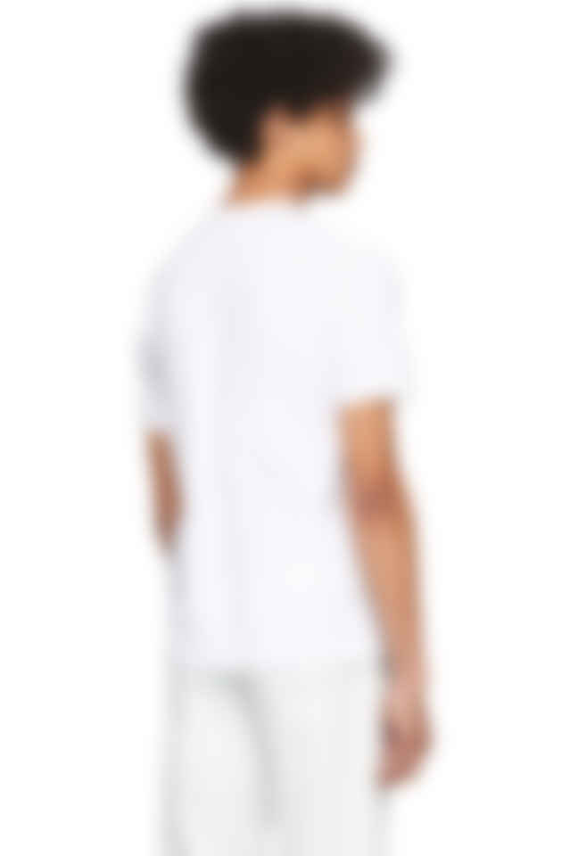 comme des garcons plain white t shirt