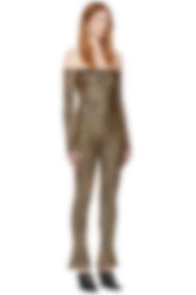 leopard and black jumpsuit
