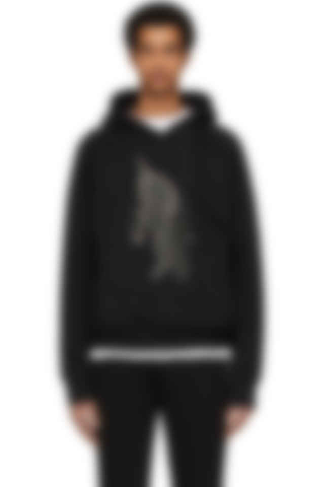 Neil Barrett Black Unicorn Hoodie Ssense Uk
