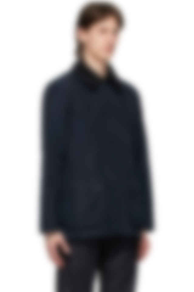 Barbour Navy Bedale Tech Casual Jacket Ssense