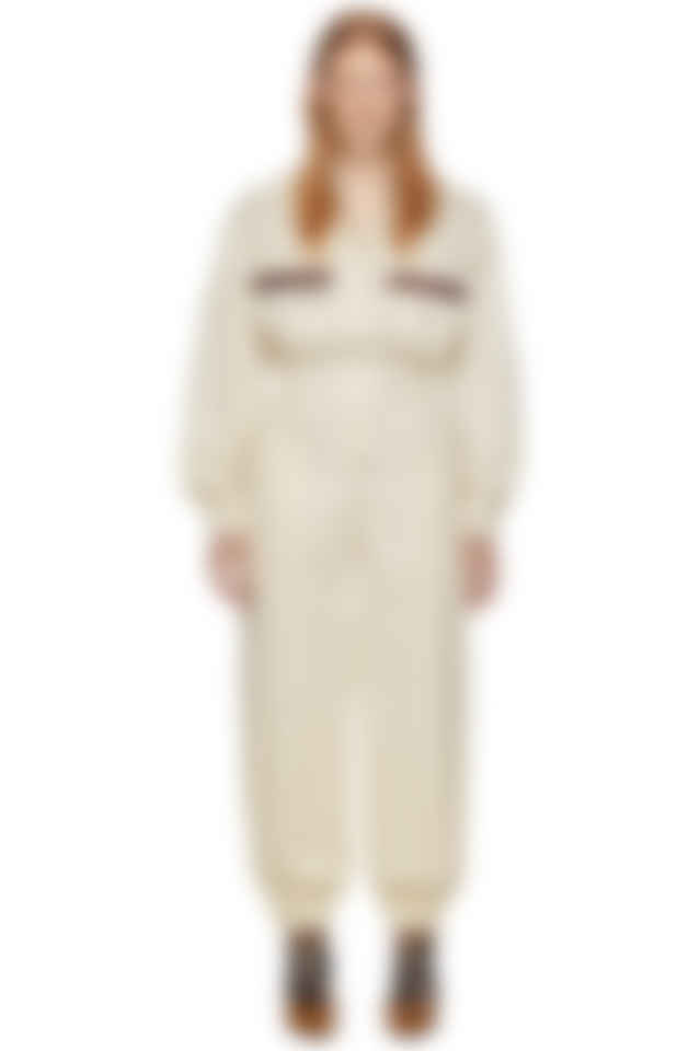 white canvas jumpsuit